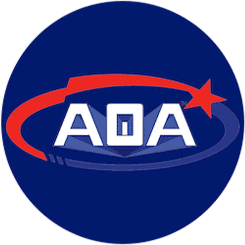 Blue circular badge with the words "Proud Member Business · Consumer Alliance" and a triangular logo in the center.