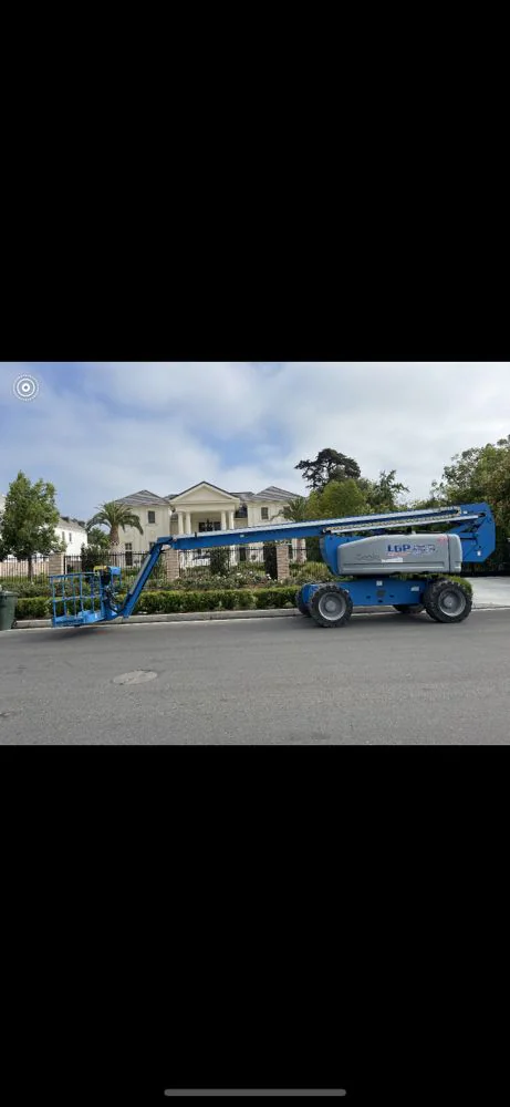 Residential roofing crew working on a home in Los Angeles County, CA for Blue Lift Residential Roofing